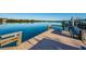 Community dock offering scenic waterfront views at 19111 Vista Bay Dr # 304, Indian Shores, FL 33785