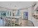 Modern kitchen with center island, breakfast bar, and stainless steel appliances at 20105 Umbria Hill Dr, Tampa, FL 33647