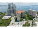 Aerial view of waterfront high-rise building and surrounding area at 2109 Bayshore Blvd # 602, Tampa, FL 33606