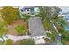 Aerial view showcasing the house and backyard at 2504 W Fletcher Ave, Tampa, FL 33618