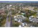 Aerial view showing community, landscape, and nearby roads at 2650 Barksdale Ct, Clearwater, FL 33761