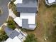 Top-down view of house with gray and white roof sections at 2650 Barksdale Ct, Clearwater, FL 33761