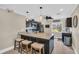 Modern kitchen with an island and stainless steel appliances at 2650 Barksdale Ct, Clearwater, FL 33761