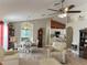 Open-concept living area showcasing the kitchen, dining, and living areas at 276 Rochester St, Spring Hill, FL 34609