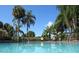 Refreshing community pool surrounded by tropical foliage at 3001 58Th S Ave # 701, St Petersburg, FL 33712