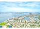 Aerial view showcasing the community's waterfront location and amenities at 3010 59Th S St # 201, Gulfport, FL 33707