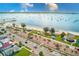 Aerial view of waterfront park with ample parking and beach access at 3010 59Th S St # 201, Gulfport, FL 33707