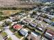 Aerial view of a house in a residential neighborhood at 3435 Roxbury Dr, Holiday, FL 34691