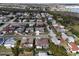 Aerial view showing a house's location in a neighborhood at 3435 Roxbury Dr, Holiday, FL 34691