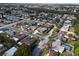 An aerial view showcasing a house and its surrounding neighborhood at 3435 Roxbury Dr, Holiday, FL 34691