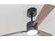 Modern ceiling fan with wood blades and integrated light at 3630 E North Bay St, Tampa, FL 33610