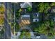 Aerial view of a house nestled in a lush, residential neighborhood at 4056 18Th S Ave, St Petersburg, FL 33711