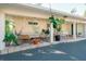 Outdoor patio features a covered seating area with lush tropical landscaping at 4056 18Th S Ave, St Petersburg, FL 33711