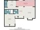 Floor plan showing a one bedroom, one bath condo with screened porch at 4154 Pinelake Ln # 101, Tampa, FL 33618