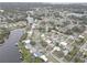 Aerial view showing home's location in the neighborhood at 553 Lake Hill Ln, Largo, FL 33771