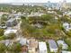 Wide aerial showcasing the property's proximity to a park at 605 7Th N St, St Petersburg, FL 33701