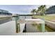 Outdoor sink and prep area on the dock at 6530 Bimini Ct, Apollo Beach, FL 33572