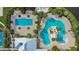 Community pool with lap lanes and a leisure pool at 6645 Current Dr, Apollo Beach, FL 33572