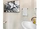 Stylish powder room with a modern sink and elegant decor at 7798 93Rd N St # 1, Seminole, FL 33777