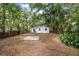 Spacious backyard with a private and wooded feel at 803 E North St, Tampa, FL 33604