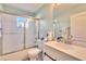 Clean bathroom with a shower/tub combo and updated vanity at 803 Innergary Pl, Valrico, FL 33594