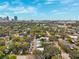 Aerial view of the property, showcasing the surrounding neighborhood and city skyline at 832 13Th N Ave, St Petersburg, FL 33701