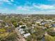 Wide aerial view of the neighborhood and surrounding city skyline at 832 13Th N Ave, St Petersburg, FL 33701