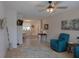 Open living room with view into dining and kitchen areas at 1018 E Hanna Ave, Tampa, FL 33604