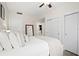 Comfortable bedroom with a king-size bed and access to the kitchen at 1120 E Kennedy Blvd # 413, Tampa, FL 33602