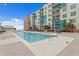 Inviting community pool and patio at 1120 E Kennedy Blvd # 413, Tampa, FL 33602