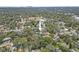 Aerial view showing home's location in a residential neighborhood at 1217 E Flora St, Tampa, FL 33604