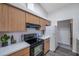 Well-equipped kitchen featuring stainless steel appliances at 12240 Eakin St, Weeki Wachee, FL 34614