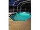 Inviting pool area with spa and screened enclosure at 13986 Bonnie Brae Dr, Largo, FL 33774