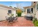 Brick paved patio with outdoor dining furniture at 1437 Park St, Clearwater, FL 33755