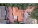 Aerial view of a house and surrounding properties at 1962 Freedom Dr, Clearwater, FL 33755