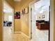 Hallway with access to an office and other rooms at 1962 Freedom Dr, Clearwater, FL 33755