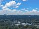 Aerial view of the city skyline, featuring stadiums and high rises at 2104 W Okaloosa Ave, Tampa, FL 33604