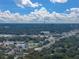 Aerial view of the city, showing a stadium and amusement park rides at 2104 W Okaloosa Ave, Tampa, FL 33604