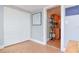 Small kitchenette with wood cabinets and tile floor at 310 W Hilda St, Tampa, FL 33603