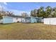 Large backyard with shed and house view at 5161 Rena N St, St Petersburg, FL 33709