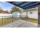 Covered deck with view of shed and yard at 5161 Rena N St, St Petersburg, FL 33709