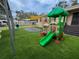 Large backyard playground with shaded areas and various play structures for children at 5805 34Th S Ave, Tampa, FL 33619