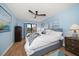 Serene main bedroom with light blue walls and a comfortable bed at 845 S Gulfview Blvd # 208, Clearwater Beach, FL 33767