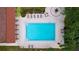 Overhead view of refreshing community pool at 1012 Pearce Dr # 211, Clearwater, FL 33764