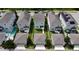 Aerial view of houses and yards in a neighborhood at 11125 Winthrop Lake Dr, Riverview, FL 33578