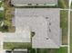 Top-down view of house roof and driveway at 11614 Brighton Knoll Loop, Riverview, FL 33579