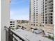 Balcony view of city skyline, ocean, and pool at 146 4Th Ne Ave # 504, St Petersburg, FL 33701