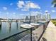 Boats docked at a marina with city skyline view at 146 4Th Ne Ave # 504, St Petersburg, FL 33701