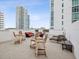 Shared rooftop deck with seating and city views at 146 4Th Ne Ave # 504, St Petersburg, FL 33701