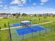 Two well-maintained pickleball courts in a community setting at 14690 Horse Trot Rd, Lithia, FL 33547